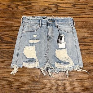 Express Original Denim Mini Skirt
